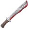 Bloody Machete Costume Prop - Fake Realistic Bleeding Knife Toy for Costumes and Cosplay